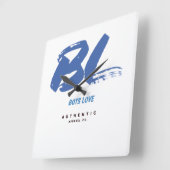 Reloj de pared Logo BL Vierkante Klok (Hoek)