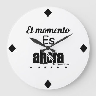Reloj de pared motivacional grote klok