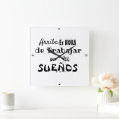 Reloj de pared motivacional vierkante klok (Huis)