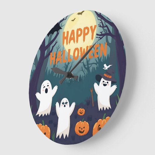 Reloj de pared para niños en Halloween  Grote Klok (Hoek)