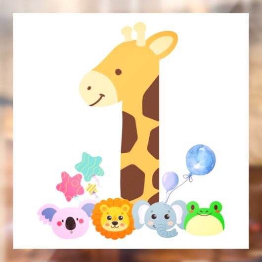 Reloj de pared raamsticker (Vel 2)