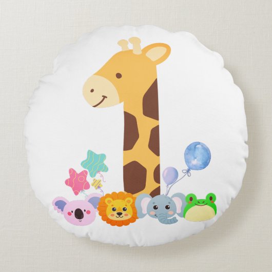 Reloj de pared rond kussen (Voorkant)