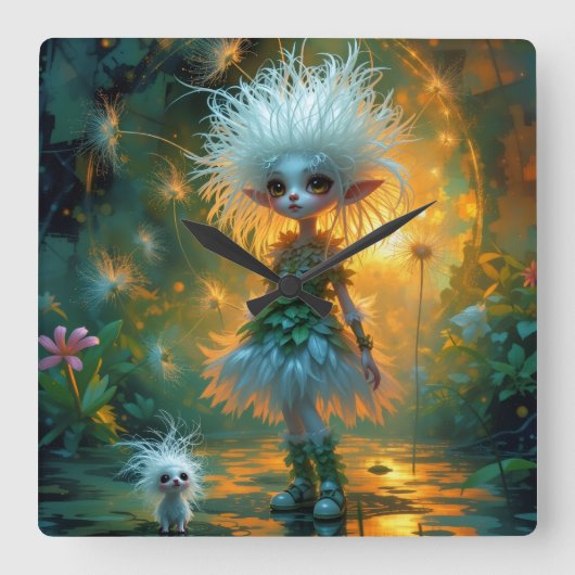 Reloj de Pared Vierkante Klok (Voorkant)