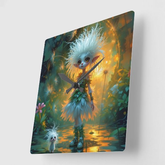 Reloj de Pared Vierkante Klok (Hoek)