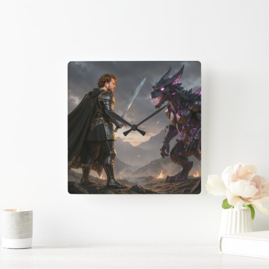 Reloj de pared vierkante klok (Huis)