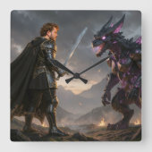 Reloj de pared vierkante klok (Voorkant)