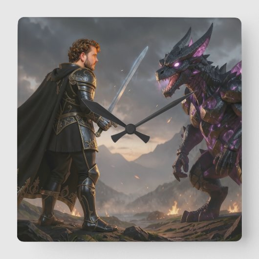 Reloj de pared vierkante klok (Voorkant)