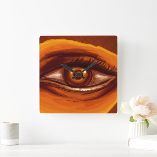 Reloj de pared vierkante klok (Huis)