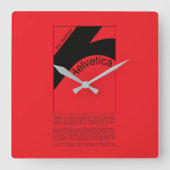 Reloj de pared vierkante klok (Voorkant)