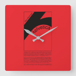 Reloj de pared vierkante klok