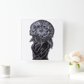 Reloj de pared vierkante klok (Huis)