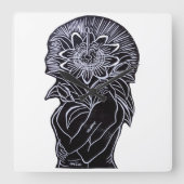 Reloj de pared vierkante klok (Voorkant)