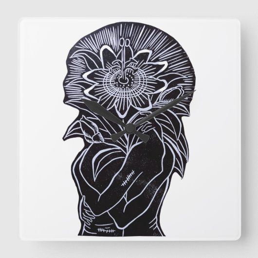 Reloj de pared vierkante klok (Voorkant)