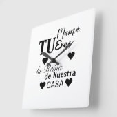 reloj dia de la madre vierkante klok (Hoek)