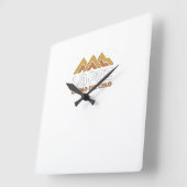 Reloj La Paz ciudad del cielo Vierkante Klok (Hoek)