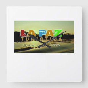 Reloj La Paz turistica Vierkante Klok