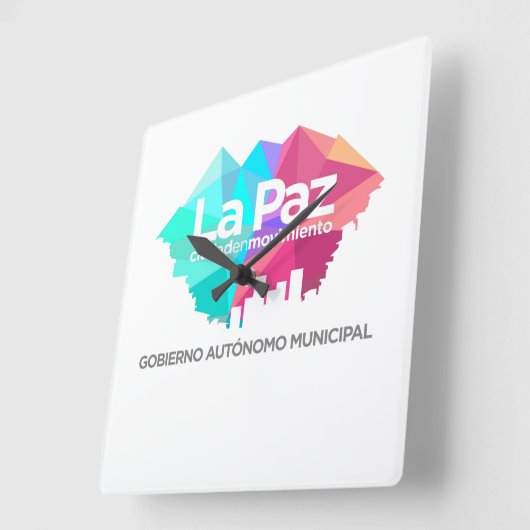 Reloj La Paz Vierkante Klok (Hoek)