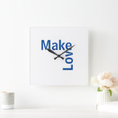 Reloj maakt liefde vierkante klok (Huis)