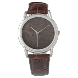Reloj marron simpel horloge