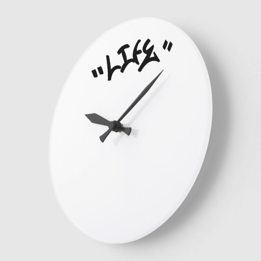 Reloj Minimalista Graffiti Grote Klok (Hoek)