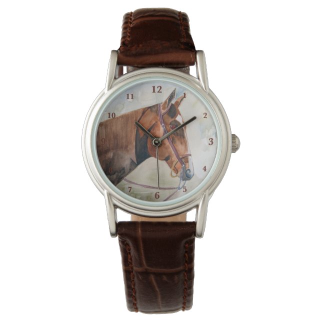 Reloj mujer con caballo Saratoga Horloge (Voorkant)