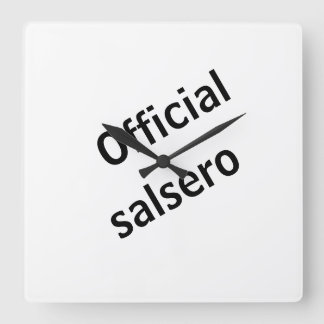 Reloj officiële salsero vierkante klok