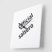 Reloj officiële salsero vierkante klok (Hoek)