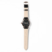 Reloj personalizado pulsera de piel horloge (Achterkant)