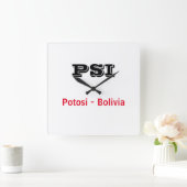 Reloj Potosi Bolivia Vierkante Klok (Huis)