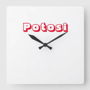 Reloj Potosi Vierkante Klok