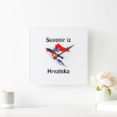 Reloj recuerdo de Croacia Vierkante Klok (Huis)