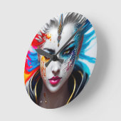 reloj Redondo skin paint girl white Ronde Klok (Hoek)