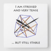 Reloj Tensegridad Vierkante Klok (Voorkant)