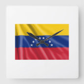 Reloj Venezuela Vierkante Klok (Voorkant)