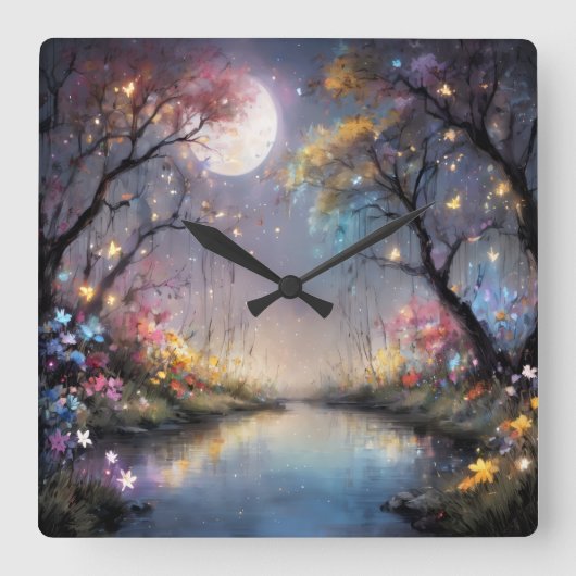 reloj vierkante klok (Voorkant)