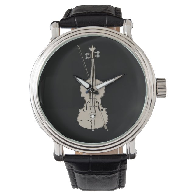 Reloj violín Instrumentos músicos violín viola Horloge (Voorkant)