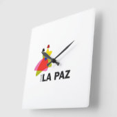 Reloj vive La Paz Vierkante Klok (Hoek)