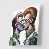 Relojes de pared, Hombres Parejas Vierkante Klok (Hoek)