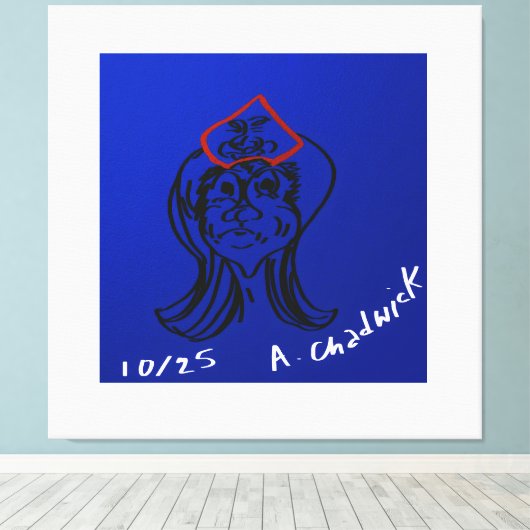 Reluctant Queen Animation Stretched Canvas (Insitu (Houten vloer))