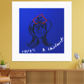 Reluctant Queen Animation Stretched Canvas (Insitu (Woonkamer))