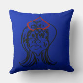 Reluctant Queen Animation Throw Pillow Kussen (Achterkant)