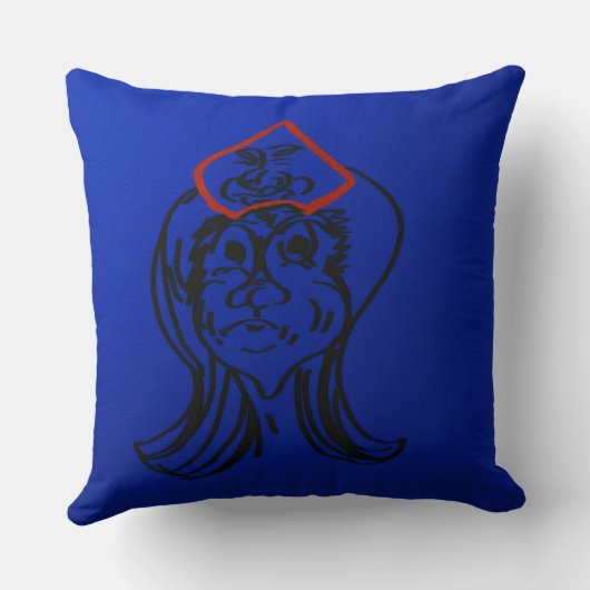 Reluctant Queen Animation Throw Pillow Kussen (Achterkant)