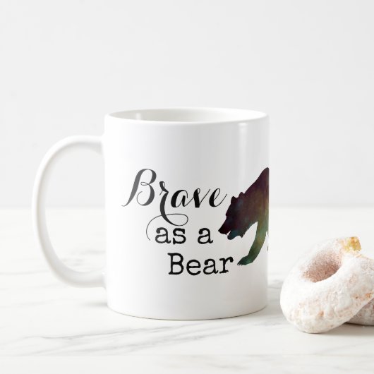 Rem als Beer Waterverf Typografie Koffiemok (Met donut)