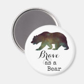 Rem als Beer Waterverf Typografie Magneet (Voorkant / Achterkant)