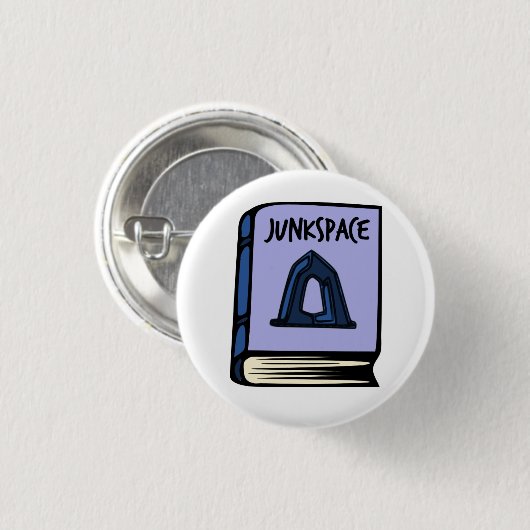 Rem Koolhaas Junkspace Book Button (Voorkant /achterkant)
