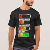 Rem of recuperatie van elektrische auto t-shirt (Voorkant)
