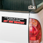 Rem op Grappige bumpersticker humor (Op Truck)