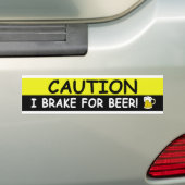 Rem voor BEER Bumpersticker (Op auto)