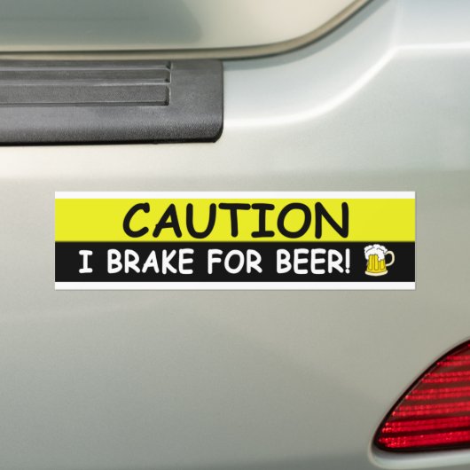 Rem voor BEER Bumpersticker (Op auto)