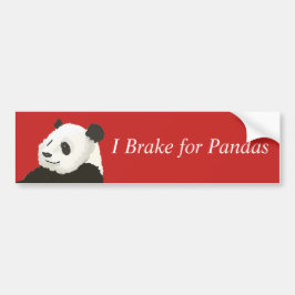 Rem voor Bumpersticker Pandas